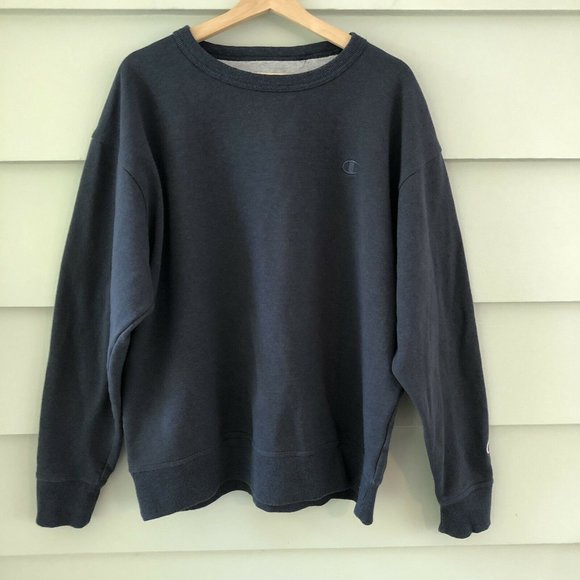 Champion Other - CHAMPION Embroidered LOGO Blue Sweatshirt XL